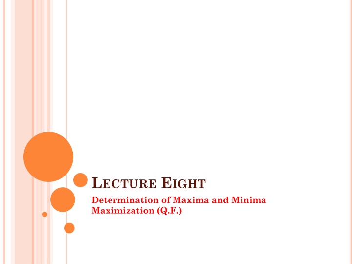 LECTURE EIGHT