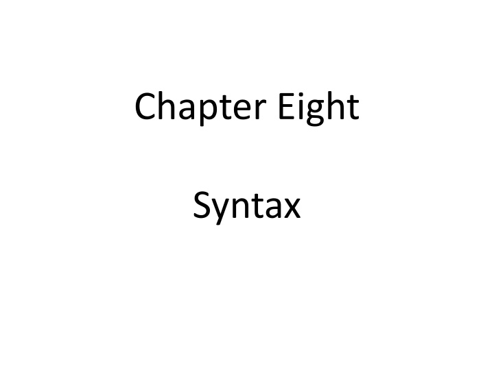 Chapter Eight