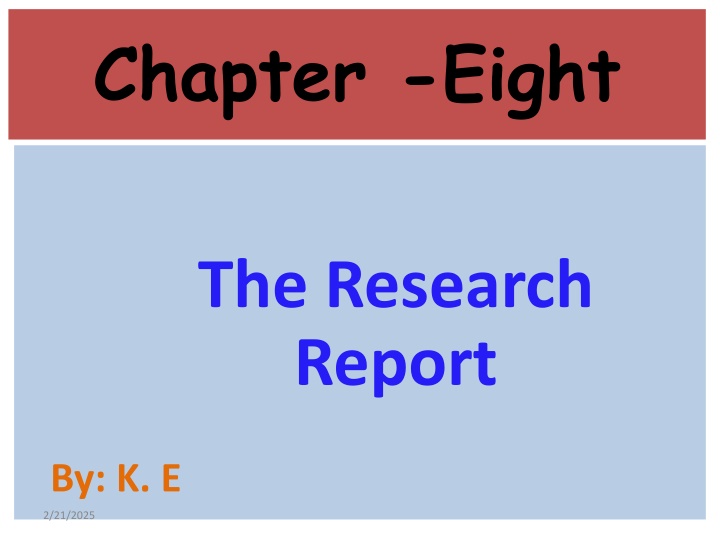 Effective Communication of Research Findings and Recommendations