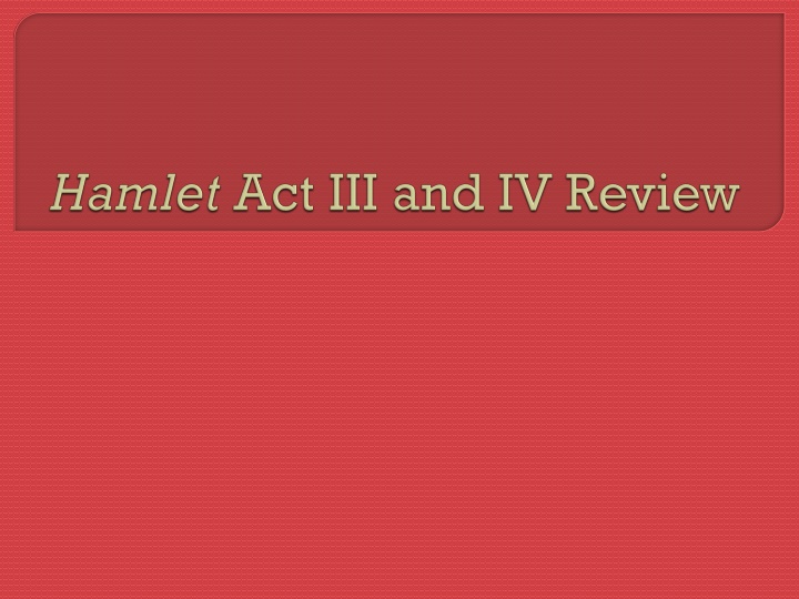 Deception Unveiled: Intrigue and Betrayal in Shakespeare's Hamlet.