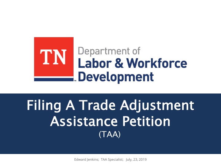 Filing a Trade Adjustment Assistance Petition