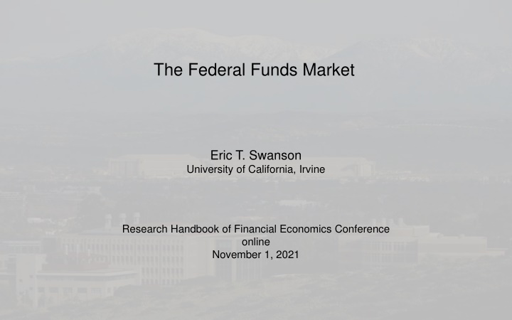 The Federal Funds Market