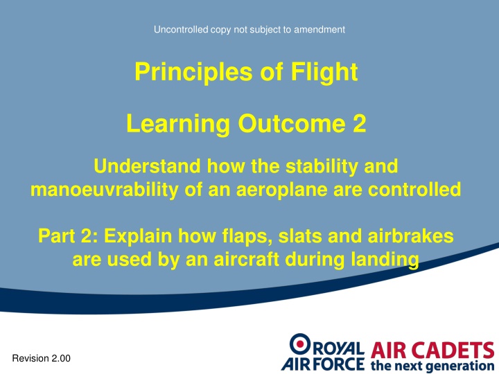 High Lift Devices in Aircraft Landing