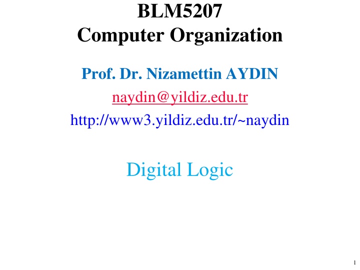 Computer Organization