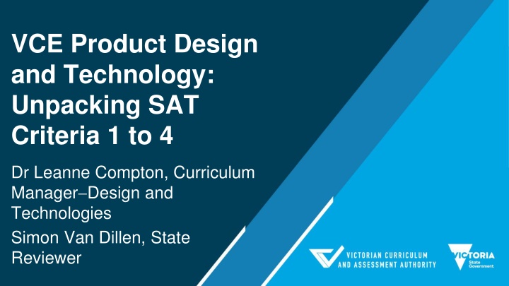 VCE Product Design and Technology: Unpacking SAT Criteria 1-4