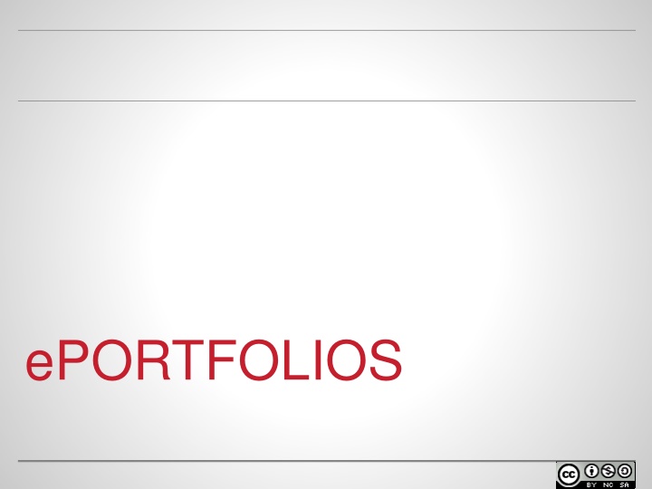 ePortfolios in Education
