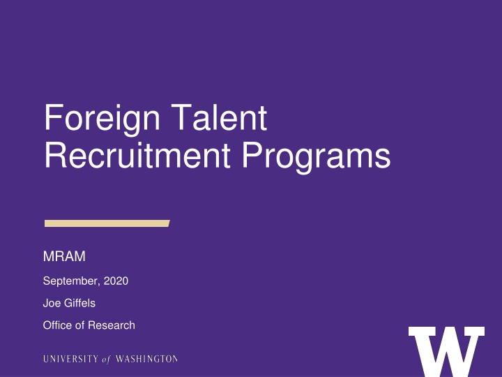 Global Experts Recruitment Programs in China 2020