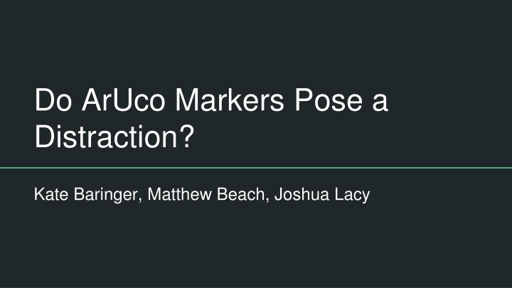 Investigating ArUco Markers in Eye Tracking Studies