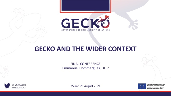 GECKO AND THE WIDER CONTEXT