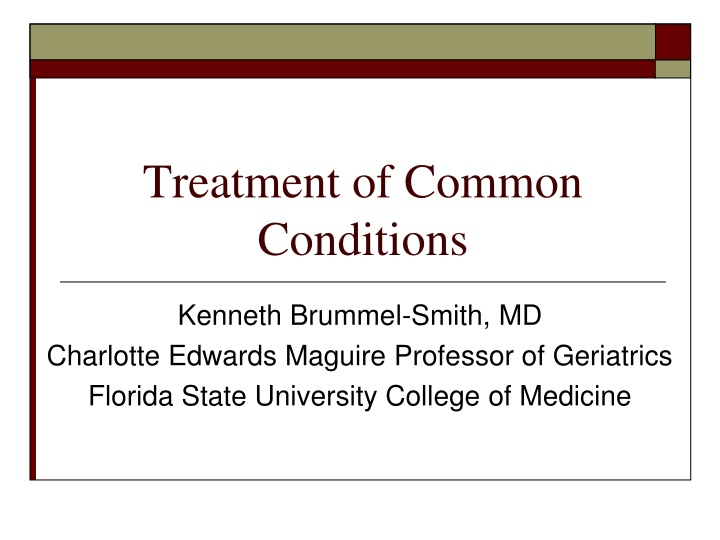 Common Conditions and Aging Overview