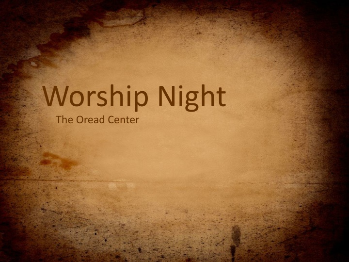 Worship Night