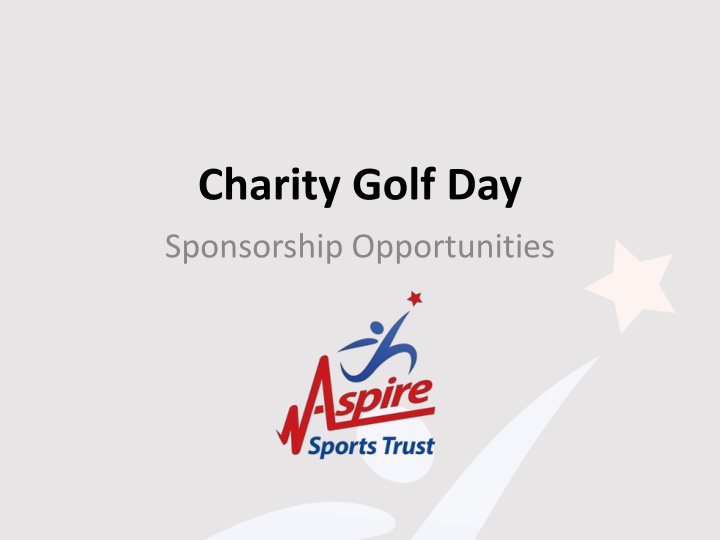 Charity Golf Day