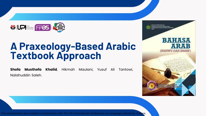 Praxeology Approach in Arabic Textbook Development