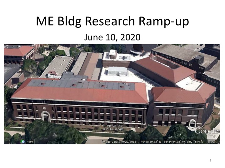 ME Bldg Research Ramp-up