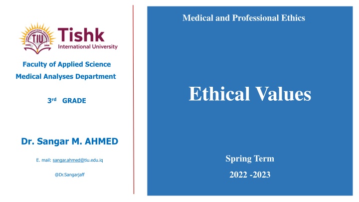 Ethical Values