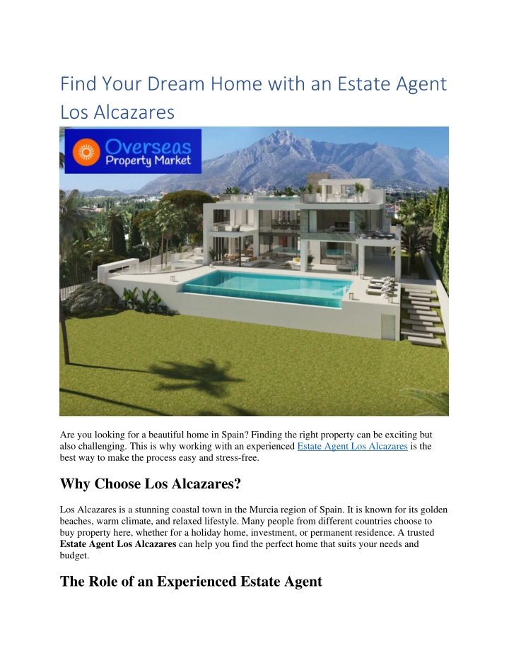 find your dream home with an estate agent n.w