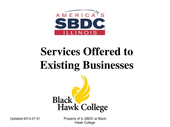 Services Offered to Existing Businesses - Updated 2014
