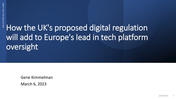 How the UK's proposed digital regulation  How the UK's proposed digital regulation
