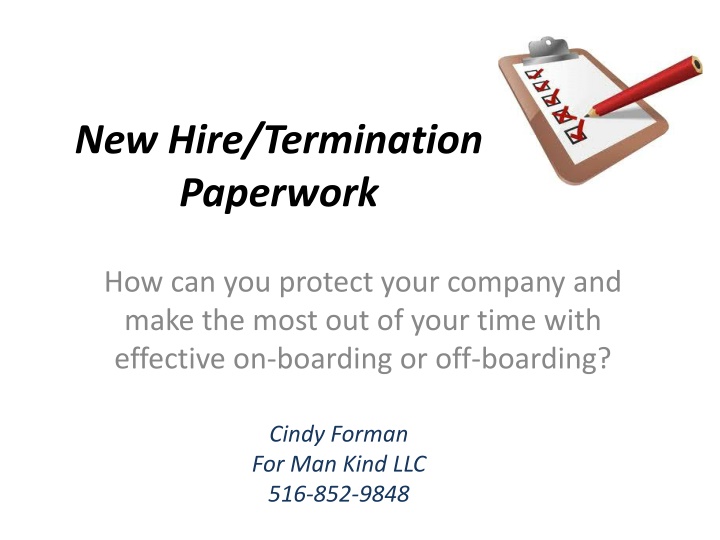 Effective New Hire & Termination Paperwork Procedures