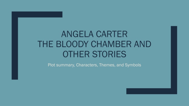 Angela Carter and The Bloody Chamber
