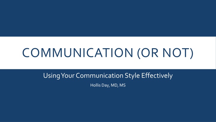 Effective Communication Styles for Better Interaction