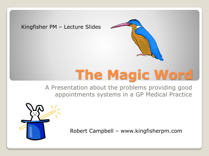 Problems Providing Good Appointments Systems in a GP Medical Practice