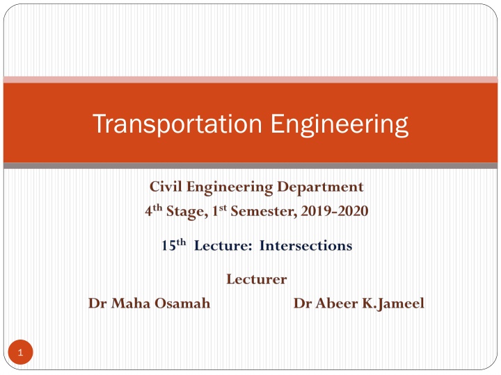 Transportation Engineering