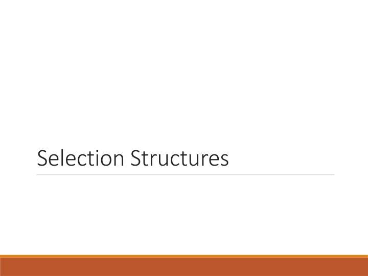Selection Structures and Temperature Conversion in Various Programming Paradigms