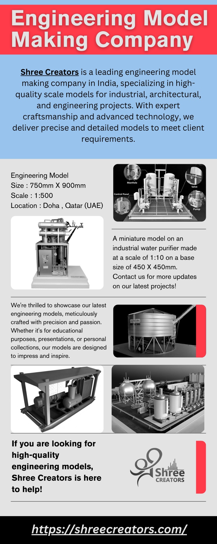 shree creators is a leading engineering model n.w