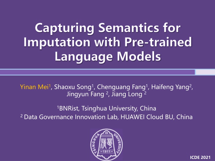 Capturing Semantics for Imputation with Pre-trained Language Models