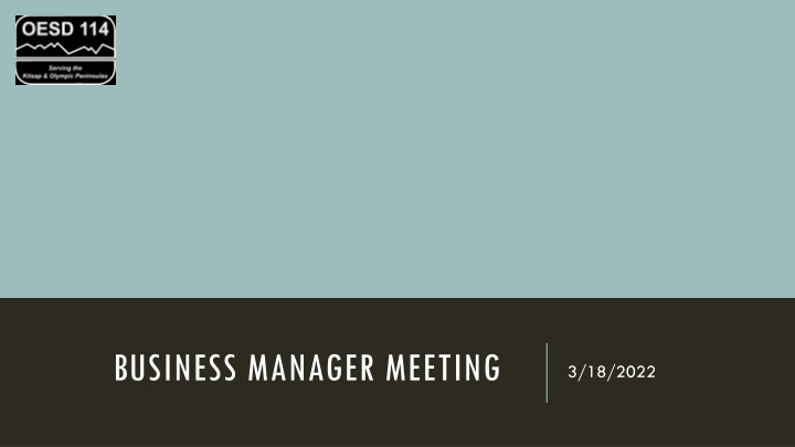 BUSINESS MANAGER MEETING