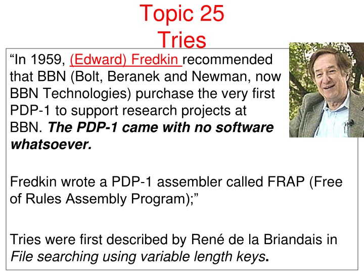The History and Application of Tries in Computing