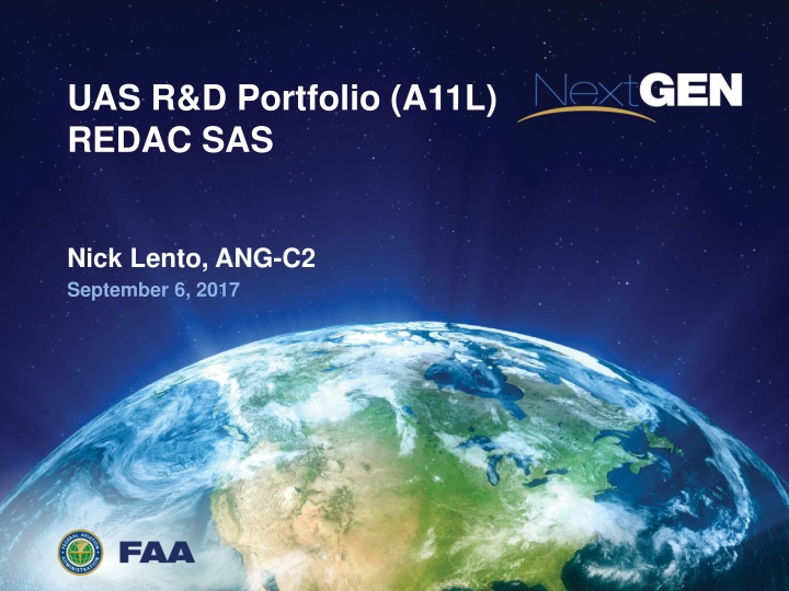 UAS R&D Portfolio - Research and Development Summary