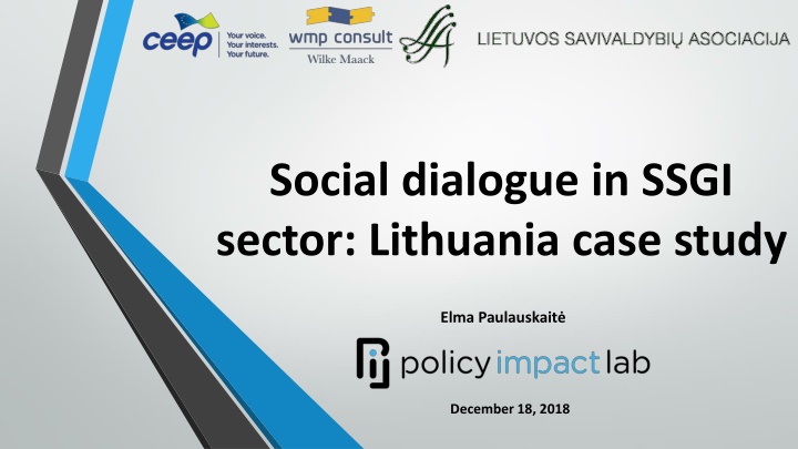 Social Dialogue in SSGI Sector: Lithuania Case Study Analysis