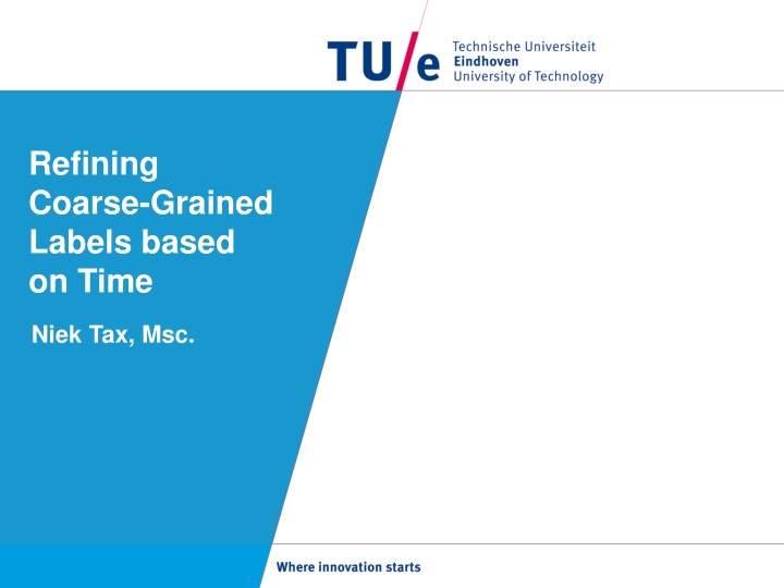 Refining  Coarse-Grained Labels based  on Time