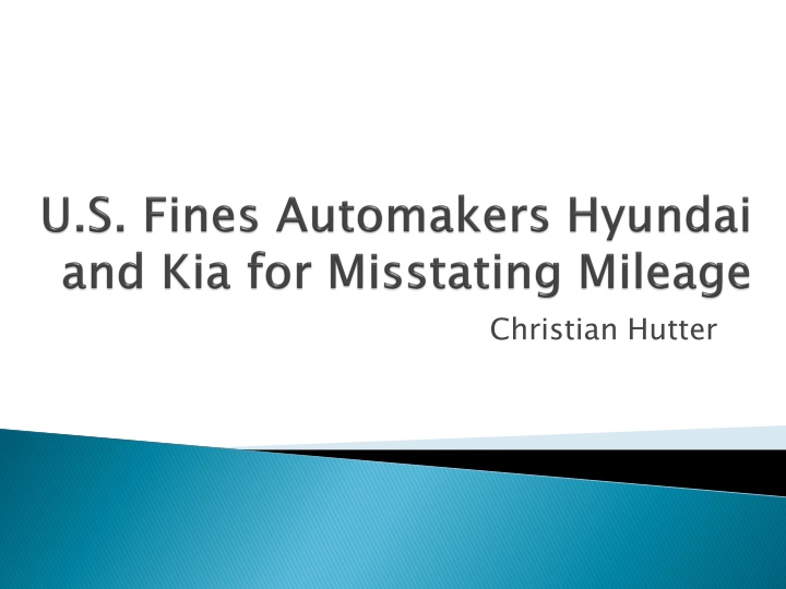 Hyundai and Kia Violate Clean Air Act