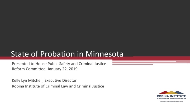 State of Probation in Minnesota