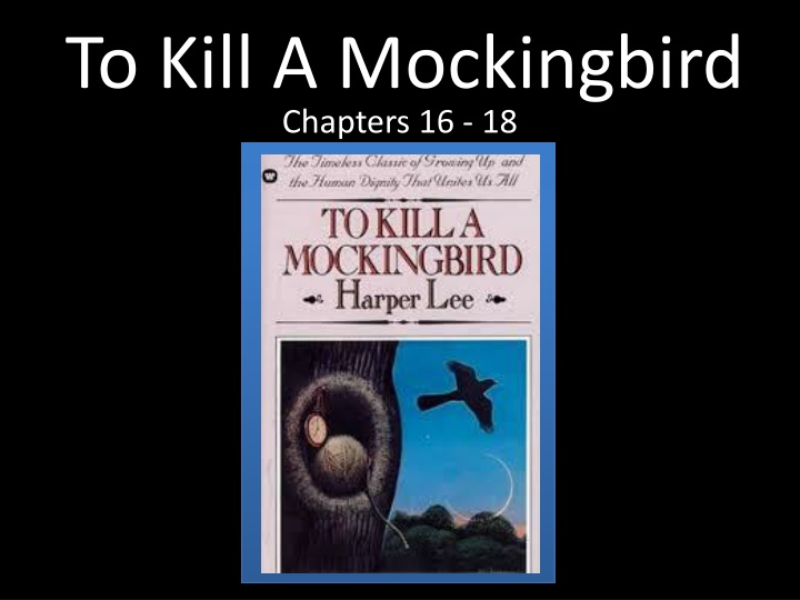 To Kill A Mockingbird