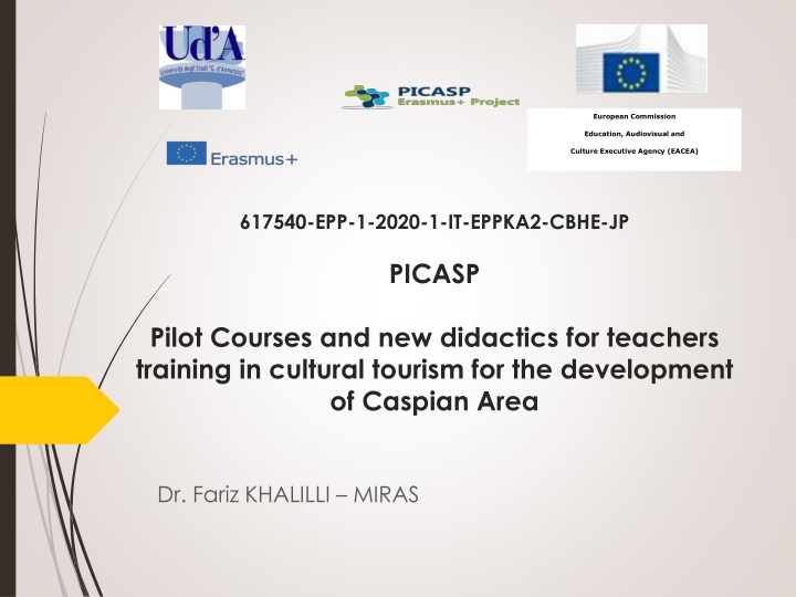 New Cultural Tourism Training for Caspian Area Development