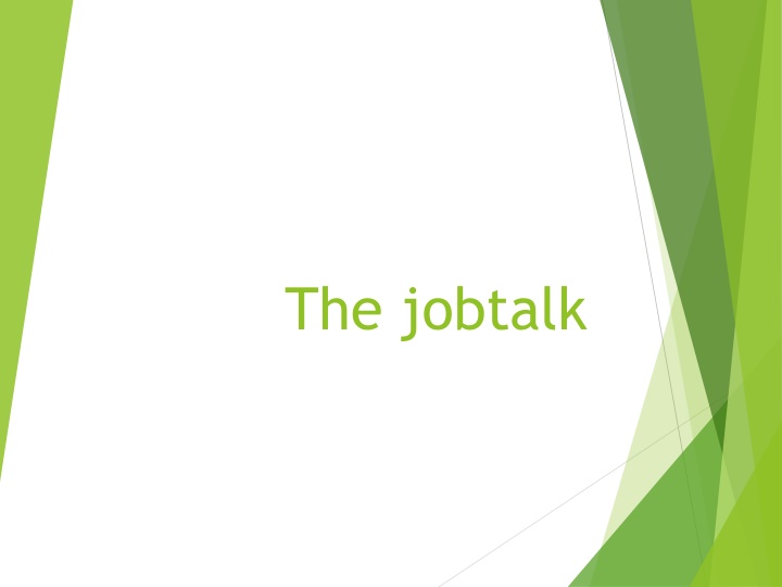 The jobtalk
