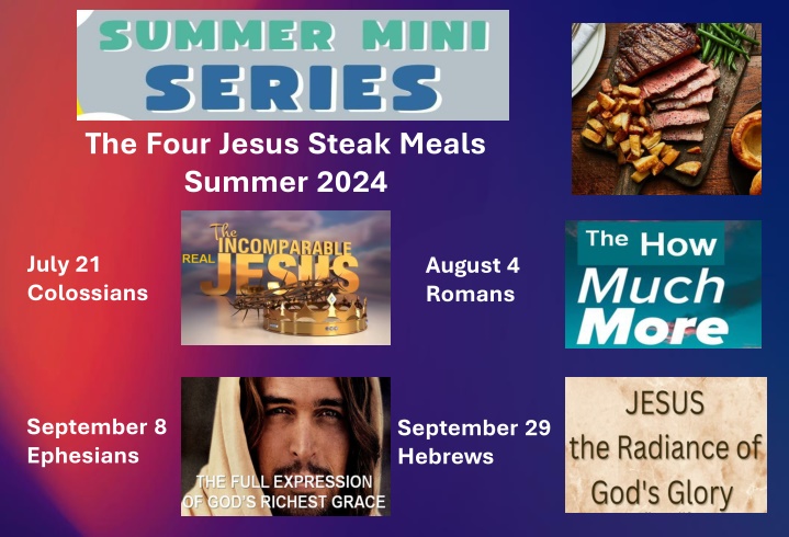 Jesus Steak Meals Summer 2024 - A Journey Through Biblical Books