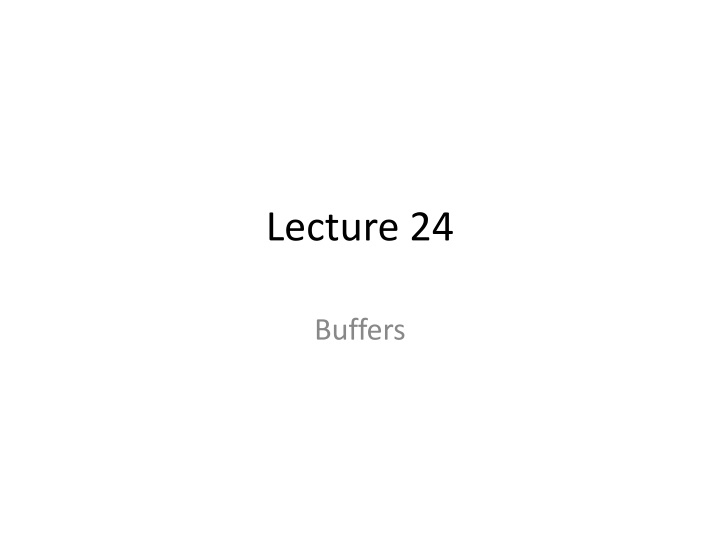 Buffers: Solutions Resisting pH Changes