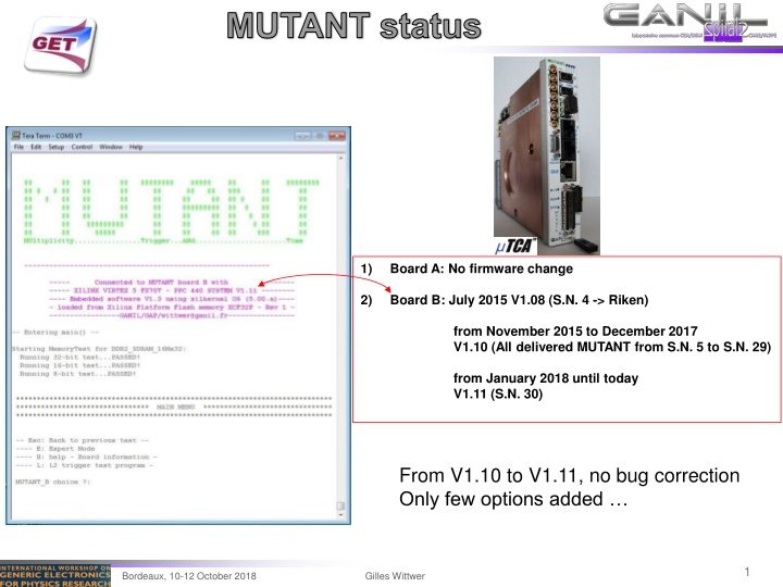 MUTANT status