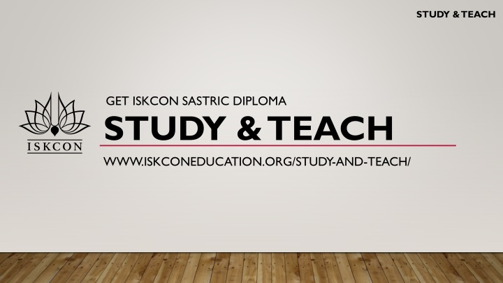 STUDY & TEACH
