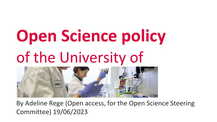 Open Science policy