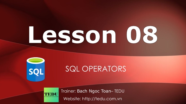 SQL Operators Overview: Arithmetic, Comparison, Logical