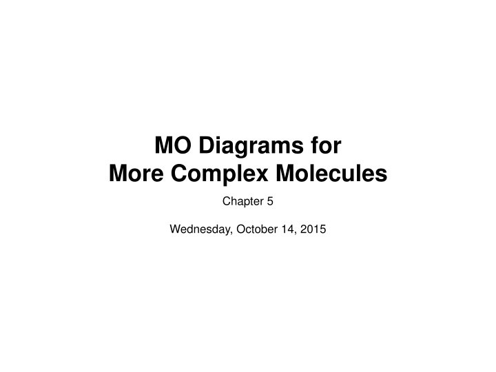 MO Diagrams for Boron Trifluoride
