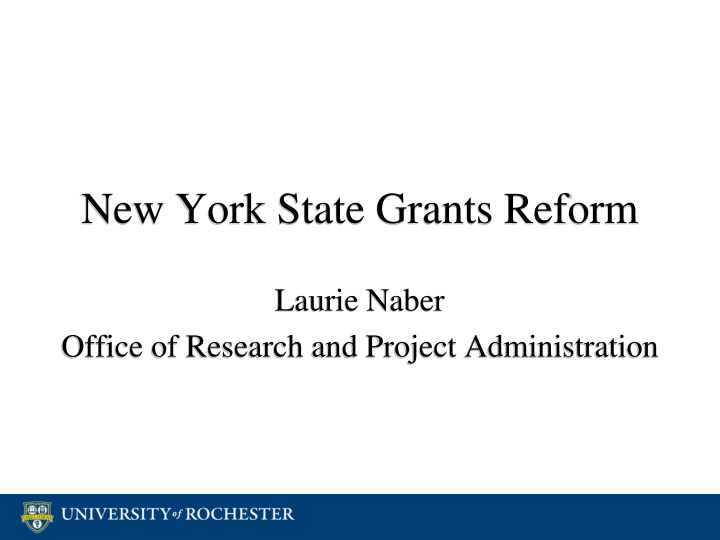 New York State Grants Reform