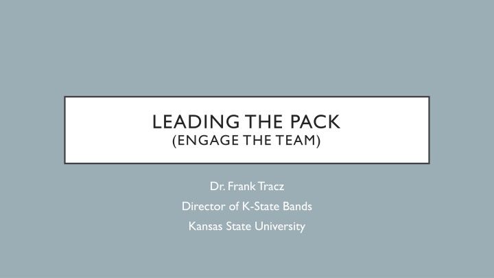Effective Team Leading Strategies