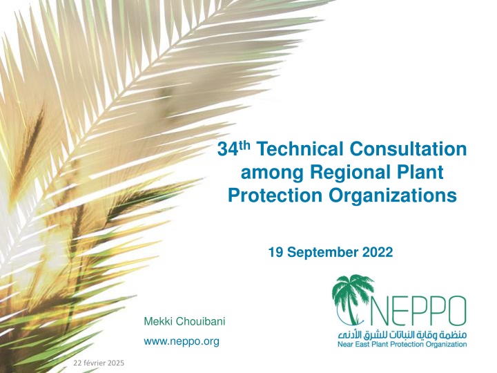 NEPPO Regional Plant Protection Organization Overview
